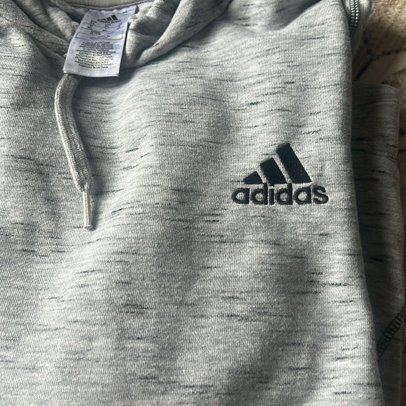 Adidas Men's Heather Gray Hoodie size XL - Picture 2 of 4